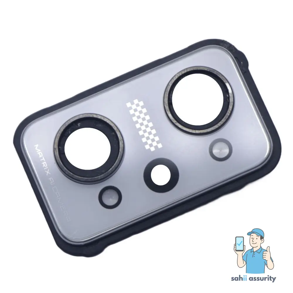 Camera Lens Glass with Frame for Realme GT 2 White